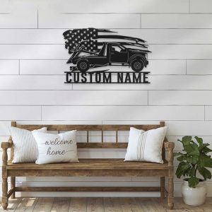 DINOZOZO US Rotator Tow Truck Driver Business Custom Metal Signs2