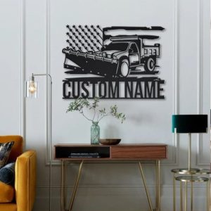 DINOZOZO US Snow Truck Driver Business Custom Metal Signs2