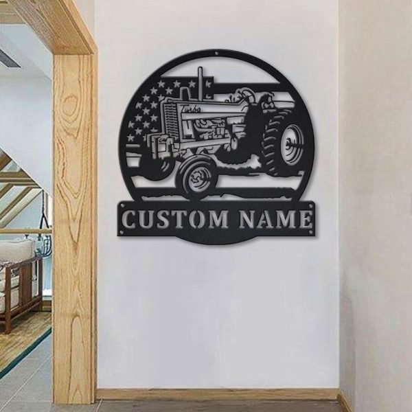 DINOZOZO USA Farm Tractor Business Custom Metal Signs