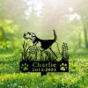 DINOZOZO Welsh Terrier Dog Grave Marker Garden Stakes Dog Sympathy Gift Cemetery Decor Memorial Custom Metal Signs
