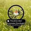 DINOZOZO When Robins Appear A Loved One Is Near Grave Marker Memorial Stake Sympathy Gifts Custom Metal Signs2