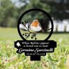 DINOZOZO When Robins Appear A Loved One Is Near Grave Marker Memorial Stake Sympathy Gifts Custom Metal Signs4