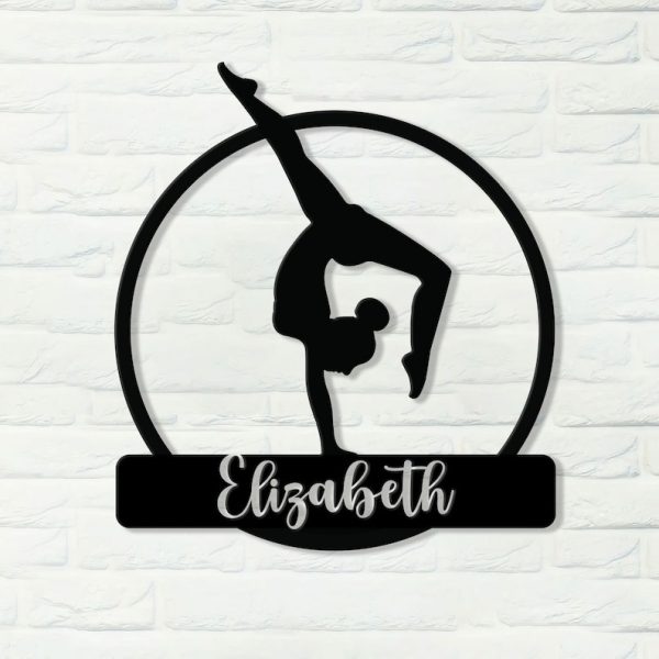DINOZOZO Yoga Home Decor Gymnastics Fitness Yoga Studio Decor Business Custom Metal Signs
