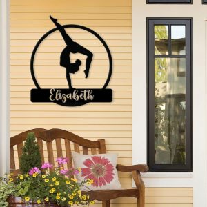 DINOZOZO Yoga Home Decor Gymnastics Fitness Yoga Studio Decor Business Custom Metal Signs3