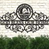 write a short description of product DDINOZOZO God Bless Our Home Custom Metal Signswith h2h3