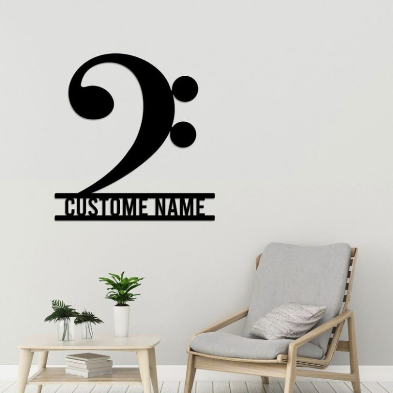 DINOZOZO Bass Clef Note Musical Symbol Music Teacher Music Room ...