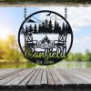 DINOZOZO Campfire Campsite Fire Pit Lake House Custom Metal Signs2