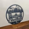DINOZOZO Campfire Campsite Fire Pit Lake House Custom Metal Signs3