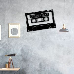DINOZOZO Cassette Tape Recorder Player Tape Music Room Recording Studio Business Custom Metal Signs