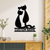 DINOZOZO Cat Couple Anniversary Valentines Day Gift for Her Him Custom Metal Signs 2