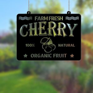 DINOZOZO Cherry Farm Garden Organic Fruit Custom Metal Signs Gift for Farmer2