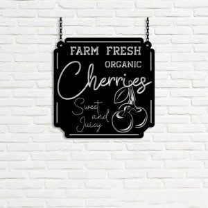 DINOZOZO Cherry Farm Sweet and Juicy Custom Metal Signs Gift for Farmer2