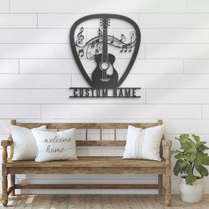 DINOZOZO Classic Guitar Player Guitarist Music Room Studio Decoration Custom Metal Signs2