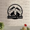 DINOZOZO Couple Cat Funny Valentines Day Engagement Wedding Anniversary Gift Custom Metal Signs2