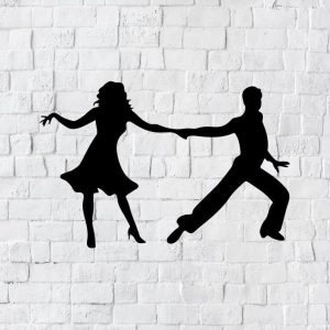 DINOZOZO Couple Dancing Valentines Day Engagement Wedding Anniversary Gift Custom Metal Signs2