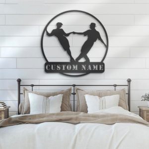 DINOZOZO Couple Dancing Wedding Valentine’s Day Anniversary Gift Classic Dancer Class Business Custom Metal Signs