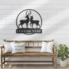 DINOZOZO Couple Deer Hunting Hunter Name Wedding Valentines Day Anniversary Gift Custom Metal Signs2