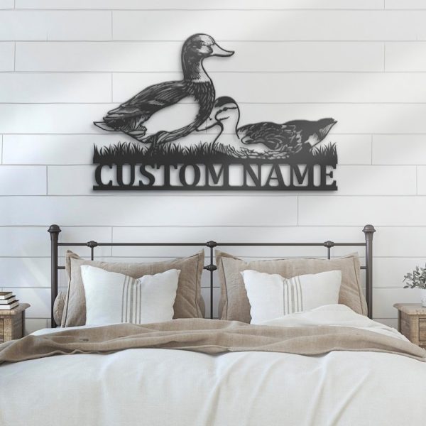 DINOZOZO Couple Duck Farm Barn Wedding Valentines Day Anniversary Gift Custom Metal Signs3