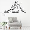 DINOZOZO Couple Hand Holding Heart Valentines Day Engagement Wedding Anniversary Gift Custom Metal Signs