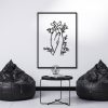 DINOZOZO Couple Holding Hand Flower Minimalist Line Art Wedding Gift for Couple Anniversary Valentines Day Gift for Her Him Custom Metal Signs 4