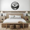 DINOZOZO Couple Kissing Camping Mountain Hiking Valentines Day Engagement Wedding Anniversary Gift Custom Metal Signs3