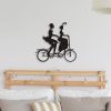 DINOZOZO Couple On Bicycle Love Rustic Valentines Day Engagement Wedding Anniversary Gift Custom Metal Signs