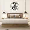DINOZOZO Couple Rings Newly Married Wedding Gift Custom Married Date Last Name Monogram Valentines Day Custom Metal Signs 2