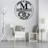DINOZOZO Couple Rings Newly Married Wedding Gift Custom Married Date Last Name Monogram Valentines Day Custom Metal Signs 5