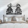 DINOZOZO Couple Snowmobile Ski Doo Motor Sled Biker Wedding Valentines Day Anniversary Gift Custom Metal Signs2
