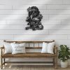 DINOZOZO Couple Sugar Skull Rose Wedding Gift for Couple Anniversary Valentines Day Gift for Her Him Custom Metal Signs 2