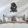 DINOZOZO Couple Sugar Skull Rose Wedding Gift for Couple Anniversary Valentines Day Gift for Her Him Custom Metal Signs 3