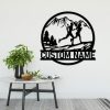 DINOZOZO Couple Trail Running Outdoor Sports Mountain Running Anniversary Valentines Day Gift for Her Him Custom Metal Signs