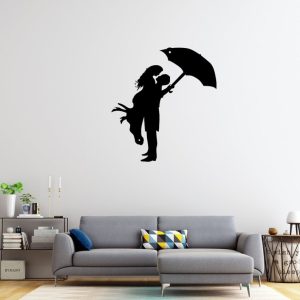 DINOZOZO Couple Umbrella Valentine’s Day Engagement Wedding Anniversary Gift Custom Metal Signs