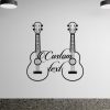 DINOZOZO Couple of Guitar Guitar Teacher Name Sign Music Room Recording Studio Business Custom Metal Signs