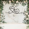 DINOZOZO Couples Heart with Heart Wedding Valentines Day Anniversary Gift Custom Metal Signs