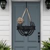 DINOZOZO Couples Name Front Door Wreath Newly Married Valentines Day Engagement Wedding Anniversary Gift Custom Metal Signs2