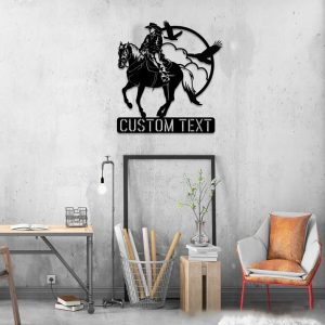 DINOZOZO Cowgirl Horse Ranch Horse Stall Custom Metal Signs1