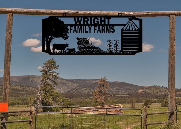 DINOZOZO Cows and Seeders with a Mill Farm Tractor Farmland Custom Metal Signs Gift for Farmer