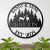 DINOZOZO Deers Couple Wedding Anniversary Valentines Day Custom Metal Signs