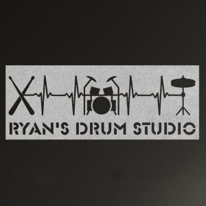 DINOZOZO Drum Studio Drummer Music Room Recording Studio Business Custom Metal Signs4