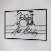 DINOZOZO Drummer Musical Instrument Drummer Lessons Class Business Custom Metal Signs 4