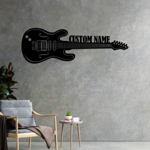 DINOZOZO Electric Guitar Guitarist Name Music Room Recording Studio Business Custom Metal Signs