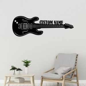 DINOZOZO Electric Guitar Guitarist Name Music Room Recording Studio Business Custom Metal Signs