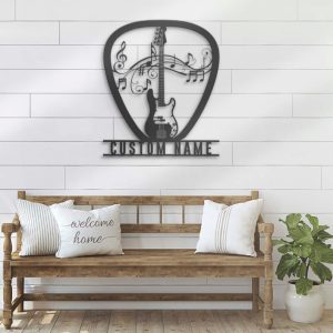 DINOZOZO Electric Guitar Player Guitarist Music Room Studio Decoration Custom Metal Signs2