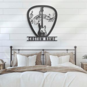 DINOZOZO Electric Guitar Player Guitarist Music Room Studio Decoration Custom Metal Signs