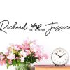 DINOZOZO Elegent Custom Name and Date Wedding Gift for Couple Anniversary Valentines Day Gift for Her Him Custom Metal Signs