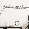 DINOZOZO Elegent Custom Name and Date Wedding Gift for Couple Anniversary Valentines Day Gift for Her Him Custom Metal Signs 3