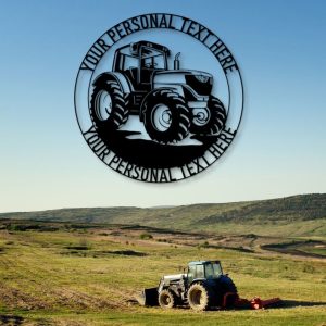 DINOZOZO Farm Tractor Heavy Machinery Operator Gift For Farmer Custom Metal Signs 2