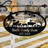 DINOZOZO Farmhouse Barn Ranch Family Farm Custom Metal Signs Gift for Farmer3