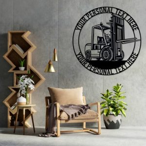 DINOZOZO Forklift Lift Truck Driver Warehouse Worker Custom Metal Signs 2